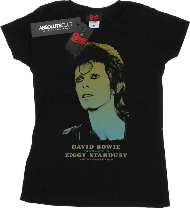 Actual product image David Bowie Womens/Ladies Ziggy Gradient Cotton T-Shirt (M)
