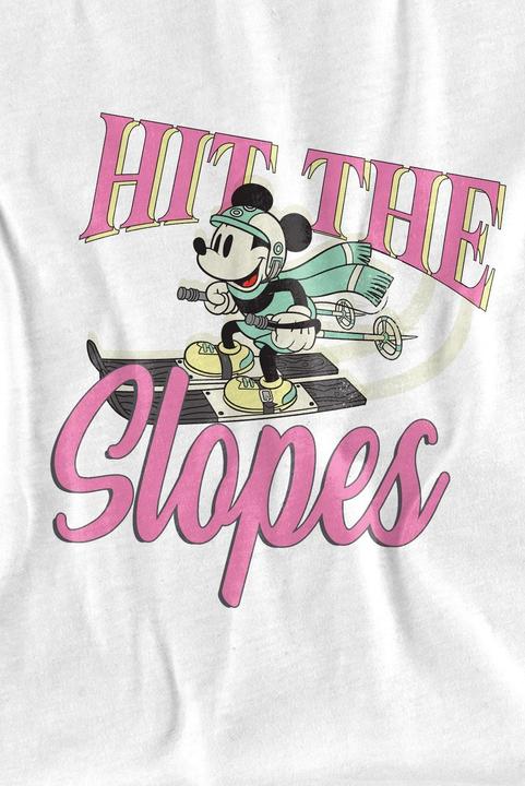 Actual product image Disney Mens Hit The Slopes Mickey Mouse T-Shirt (M)