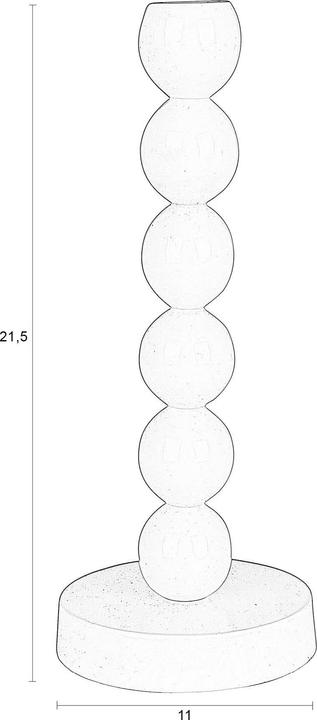 Actual product image Zuiver Candle Holder Bubbles One Shiny Purple (10 x 10 x 26 cm)