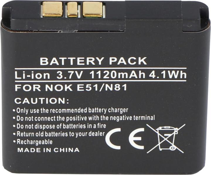 Actual product image Nokia Battery N81 Battery, BP-6MT