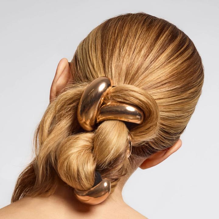 Actual product image Kitsch Haarband Metallwolke Gold L