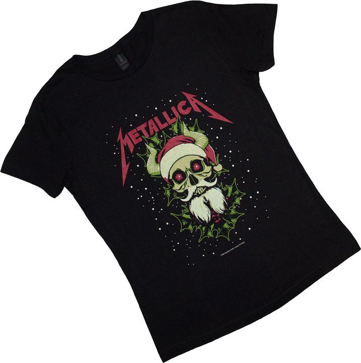 Immagine prodotto Metallica Maglietta Corna di Babbo Natale Donna (S)