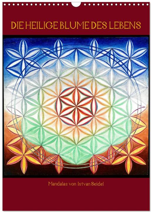 Image du produit Die heilige Blume des Lebens - Mandalas von Istvan Seidel (Wandkalender 2025 DIN A3 hoch) (A3, Allemand)