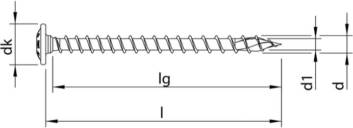 Produktbild Heco Holzbauschraube (50 Schrauben pro Stück)