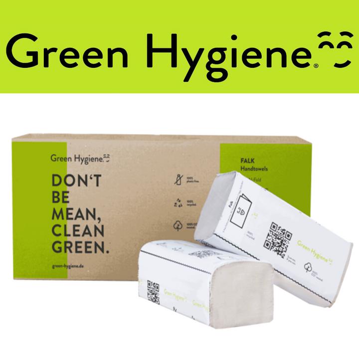 Actual product image Huchtemeier Papier FALK - Folded towels, Z-fold, 25x23cm, 5000 sheets - 100% CO2-neutral - (1 x)