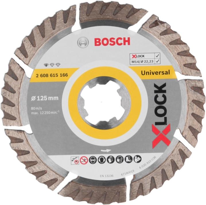 Immagine prodotto Bosch Professional Bosch Expert X-LOCK lama diamantata Standard per Universal 125 x 22,23 mm 4 pezzi ( 4x 2608615166