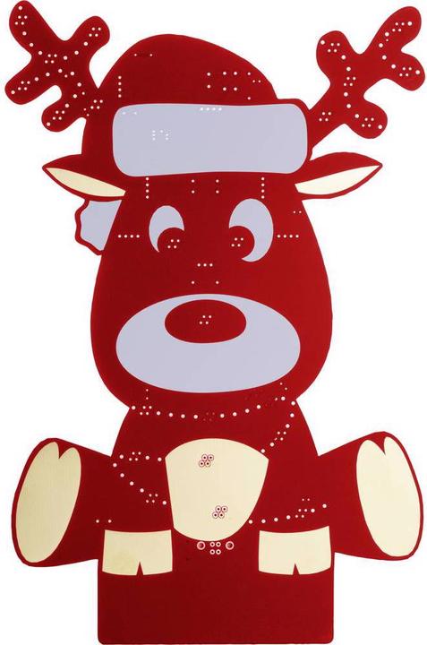 Produktbild Whadda WPXL102 LED Bausatz Rudolf XL vormontiertes Programmierkit - rote Version