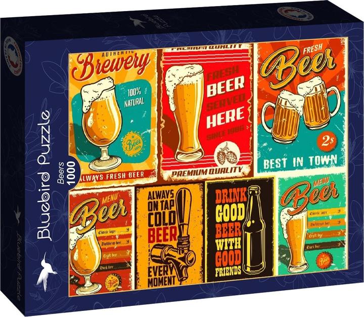 Actual product image Bluebird Puzzle 1000 pieces Beers (1000 pieces)