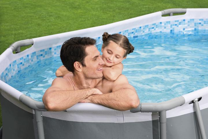 Immagine prodotto Bestway Power Steel Pool ovale 305x200x84cm (305 x 200 x 84 cm)