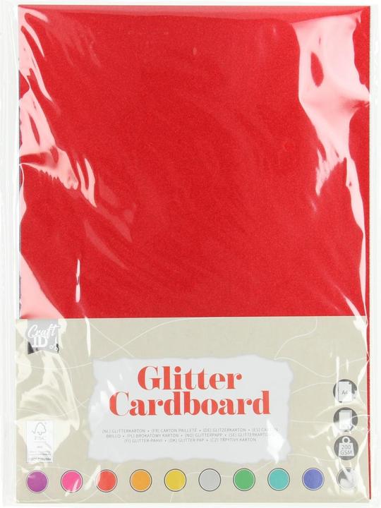 Produktbild Grafix Glitzerkarton A4, 10 Blatt (200 g/m², 10 x)