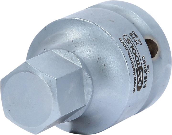 Actual product image KS Tools 3/4" power bit socket nut hexagonal socket (19 mm)