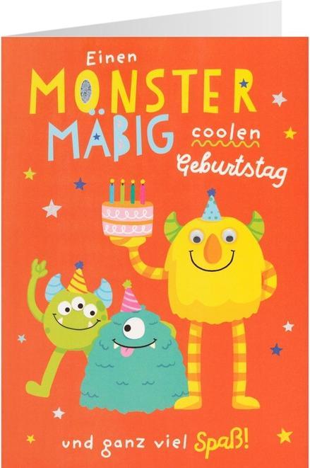 Immagine prodotto Sheepworld Biglietto di compleanno - Ti auguro un compleanno mostruosamente cool e tanto divertimento! (1 pz.)