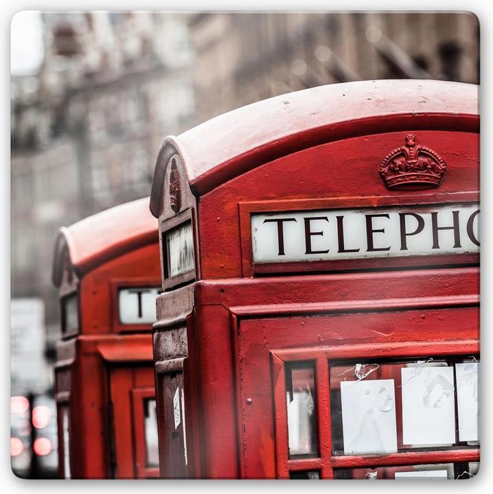 Actual product image Trenddeko British phone booth - square (30 x 30 cm)