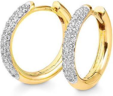 Produktbild Breuning Creolen - BRILL. 0,407 Ct. H/si (750/18 K Gold)