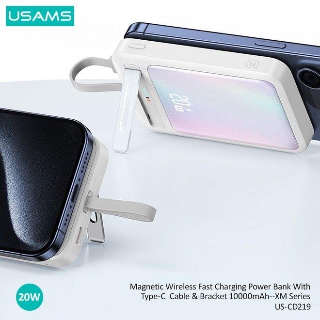 Produktbild Usams MagSafe Powerbank Fast Charging (10000 mAh, 20 W, 37 Wh)