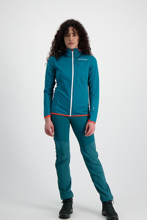 Actual product image Ortovox Fleece Light Grid Hoodie Ladies Midlayer (XS)