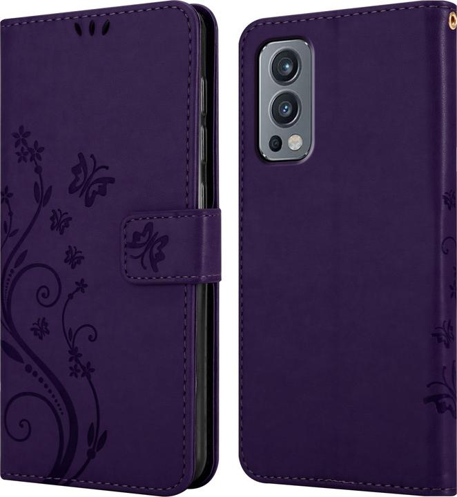 Actual product image Cadorabo Flower Book cover (OnePlus Nord 2 5G)