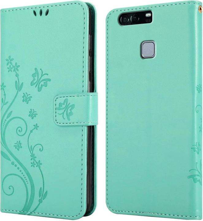 Productafbeelding Cadorabo Bloemen Boekomslag (Huawei P9 Plus)
