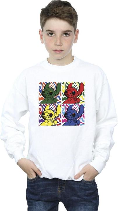 Actual product image Disney Boys Lilo & Stitch Pop Art Sweatshirt (140, 146)