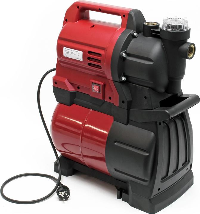 Wiltec Hauswasserwerk 4500l/h 1300W 19l Membrankessel Druckschalter Gartenpumpe (Hauswasserpumpe)
