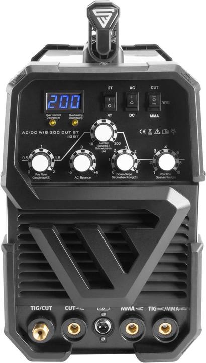 Produktbild Stahlwerk Schweissgerät AC DC Wig 200 ST IGBT mit Plasmaschneider Vollausstattung