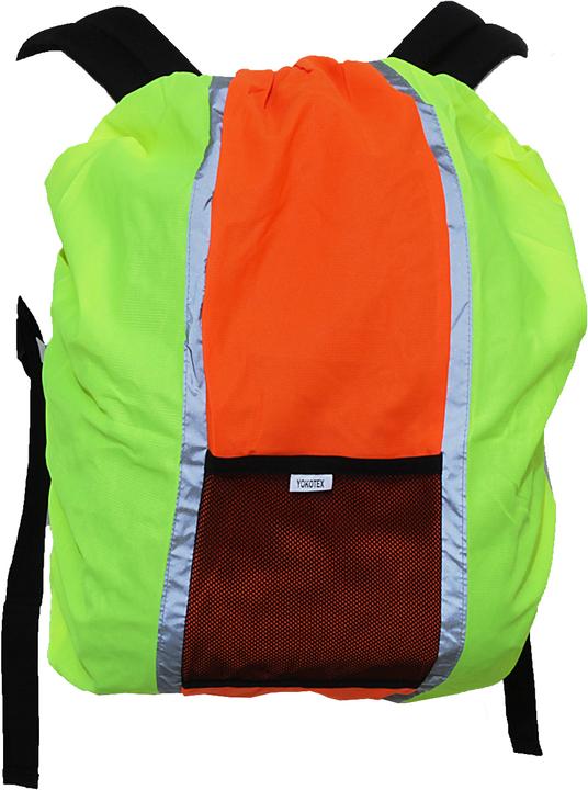 Actual product image Yoko Backpack cover with reflective stripes