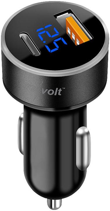 Image du produit Revolt Chargeur USB pour voiture, indicateur de tension LED