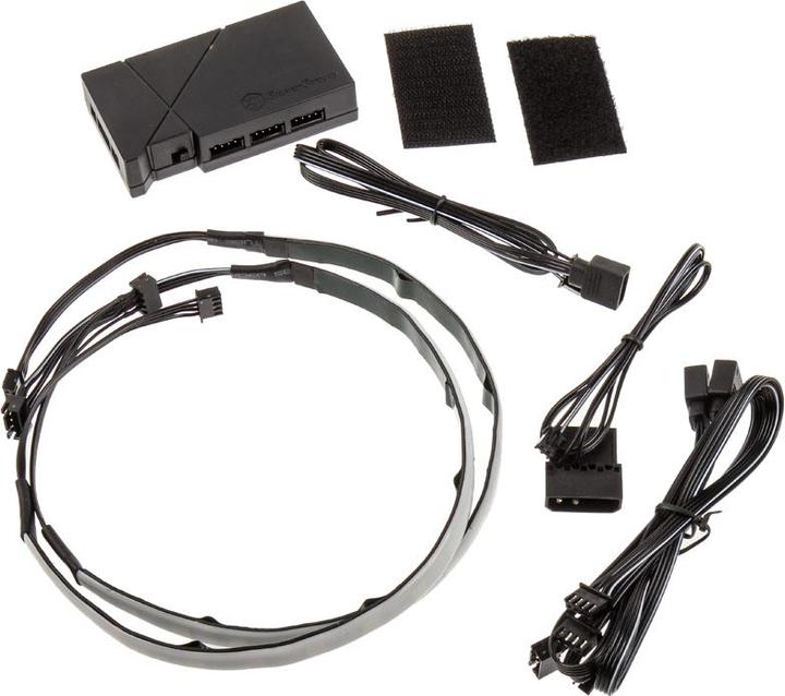 Produktbild Silverstone RGB-LED-Hub + 2x LED-Streifen (RGB)