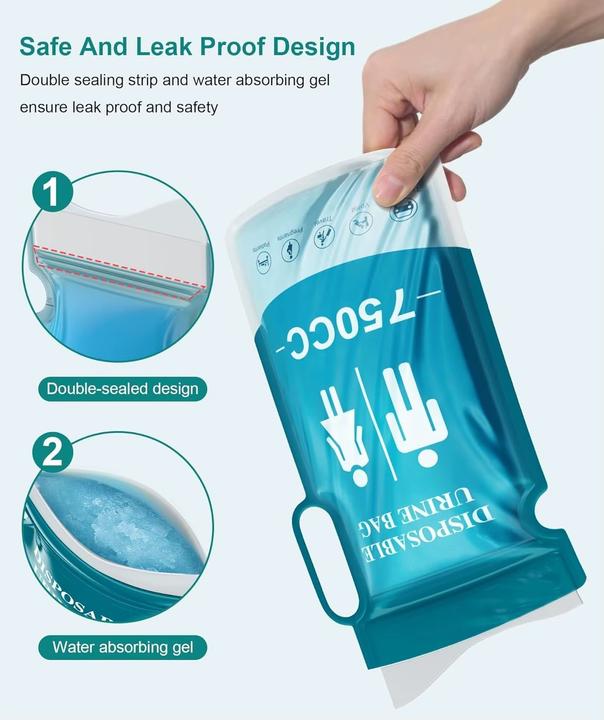 Produktbild Swissdetector Sac à urine - Pour Extérieur - unisexe - avec tampon absorbant (X 12) (Hygieneprodukt)