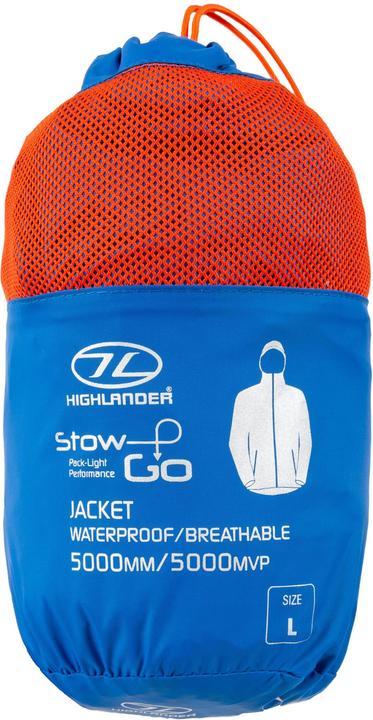 Actual product image Highlander Stow & Go Blue Packaway Jkt Xs (XS)
