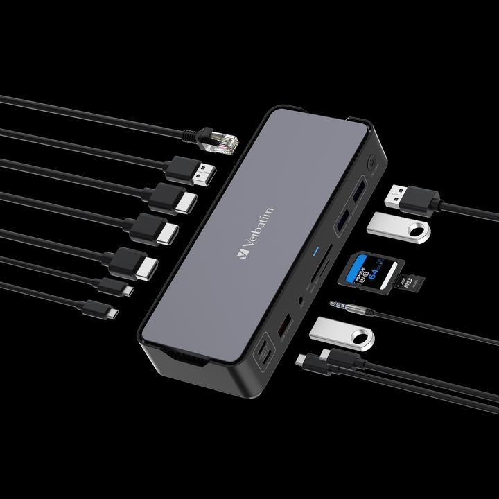 Produktbild Verbatim Pro CDS-15 (USB-C, 15 Ports)