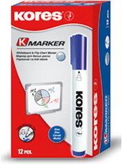 Produktbild Kores Whiteboard Marker, Rundspitze (Blau, 3 mm, 1 x)