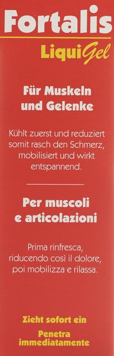 Nährwerte und Zutaten Fortalis Liquigel für Muskeln und Gelenke (100 ml)