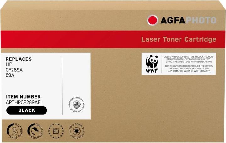 Actual product image AGFAPHOTO TONER BLACK, RPL. CF289A 89A