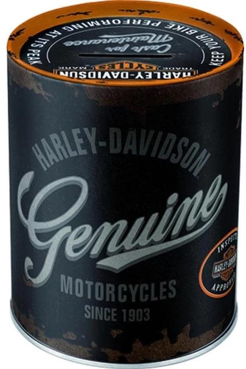 Produktbild Nostalgic-Art Merchandising Spardose Harley Davidson Schriftzug (10 x 13 x 13 cm)
