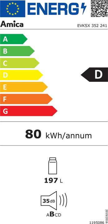 Etichetta energetica Amica EB-Kühlgerät (197 l)