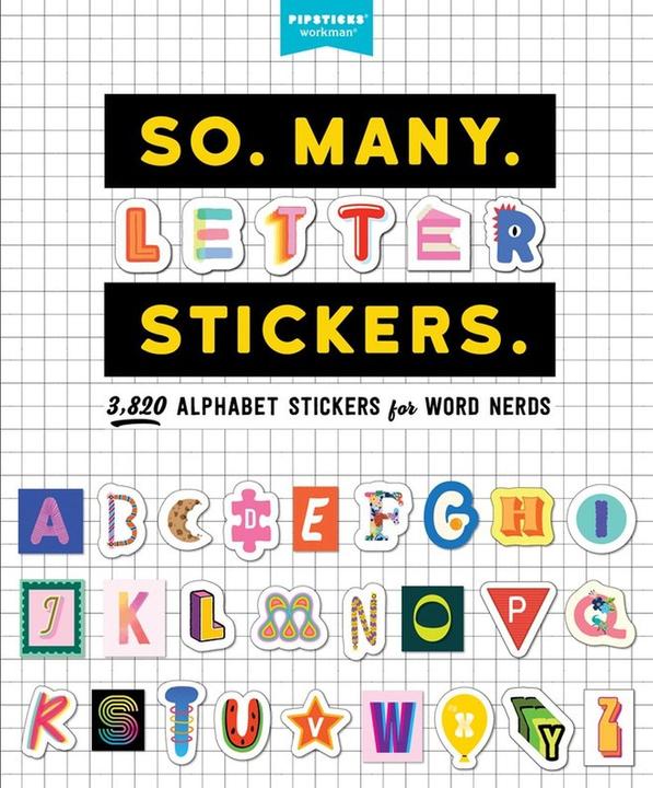 Actual product image So. Many. Letter Stickers