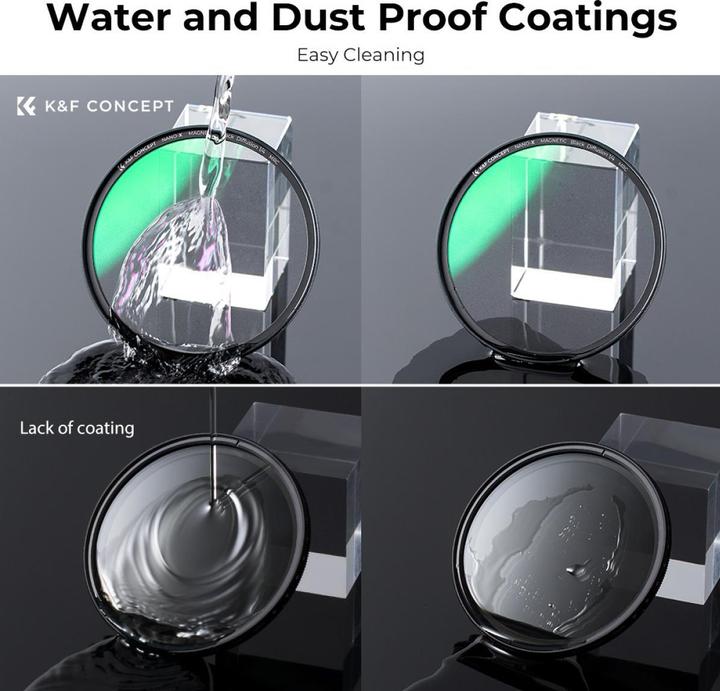 Actual product image K&F Concept Magnetic 1/4 Black Mist Filter Nano X 49mm (KF-1816) (49 mm)