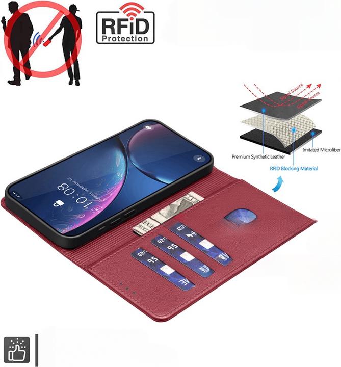 Produktbild Binfen Color Galaxy S25 / S24 - BINFEN Leder Etui Hülle mit RFID Blocker (Samsung Galaxy S25, Samsung Galaxy S24)