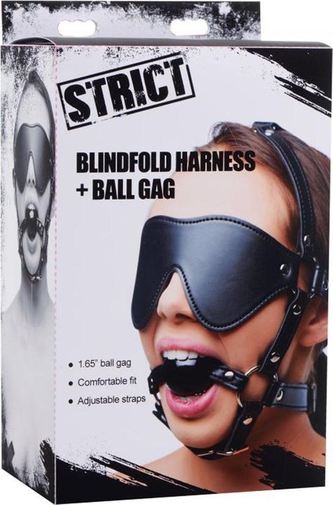 Image du produit XR Brands Kopfgeschirrr mit Augenbinde und Knebel