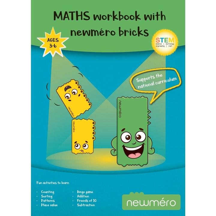 Actual product image Newmero Workbook for children 3 - 6 years old (English)