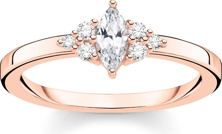 Produktbild Thomas Sabo Ring Vintage Weisse Steine Roségold (60, 925 Silber)
