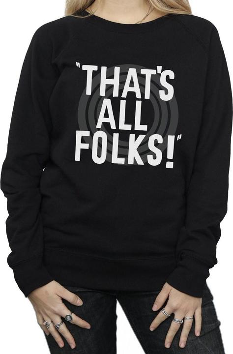 Produktbild Looney Tunes That's All Folks Text Sweatshirt (M)