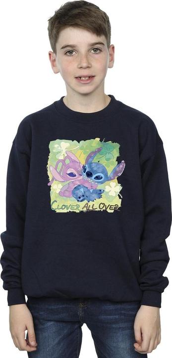 Produktbild Disney Lilo And Stitch St Patrick's Day Clover Sweatshirt Jungen (140, 146)