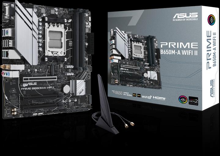 Actual product image ASUS PRIME B650M-A WIFI II (AM5, AMD B650, mATX)