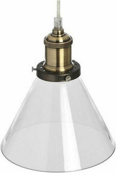 Image du produit Home Works Hill Interiors Lampe suspendue Cône en verre (E27, 40 lm)