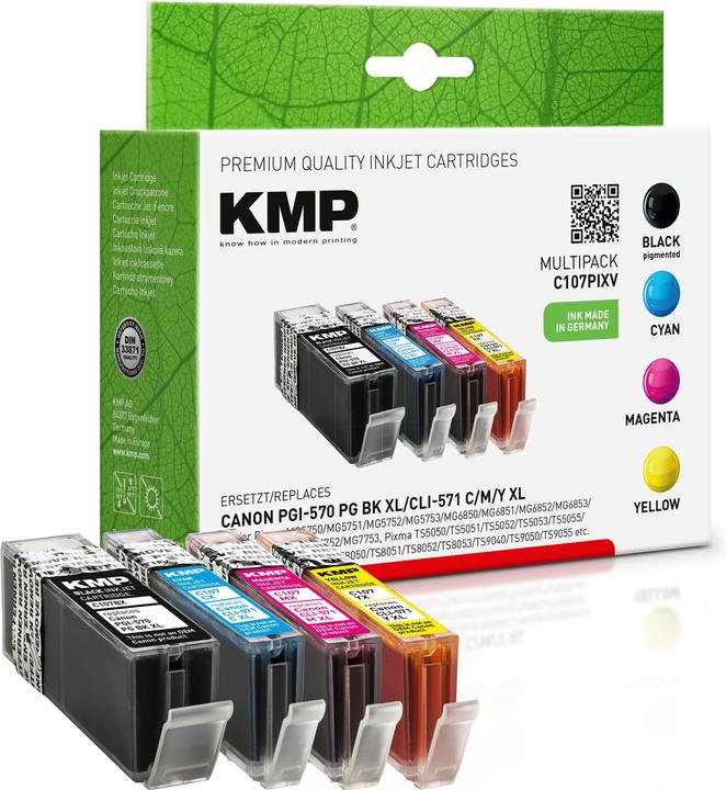 Actual product image KMP C107PIXV Multipack comp. with Canon PGI-570/CLI-571 XL C/M/Y (M, C, Y)
