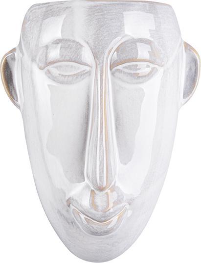 Produktbild present time Blumentopf Wand, Maske lang, Weiss
