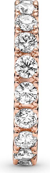 Image du produit Pandora Bague d'éternité à rangs étincelants en or rose 14k (50)