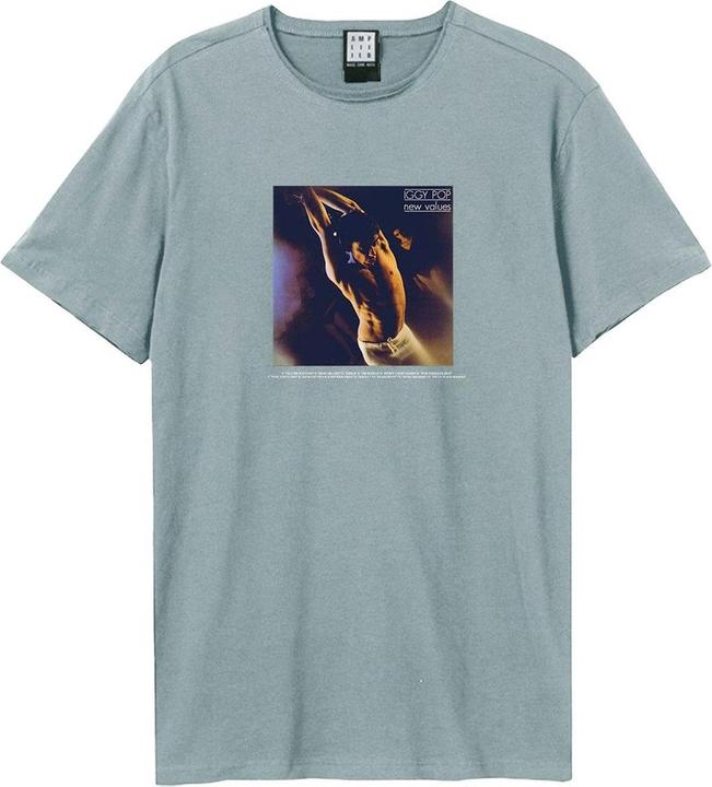 Actual product image Amplified Unisex Adult New Values Iggy Pop Back Print T-Shirt (XS)
